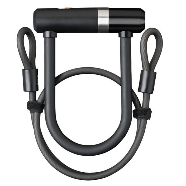 U-lukko Axa Newton Mini ja vaijeri